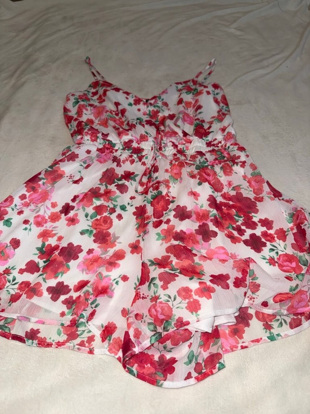 Trixxi Floral Print Romper - Size L